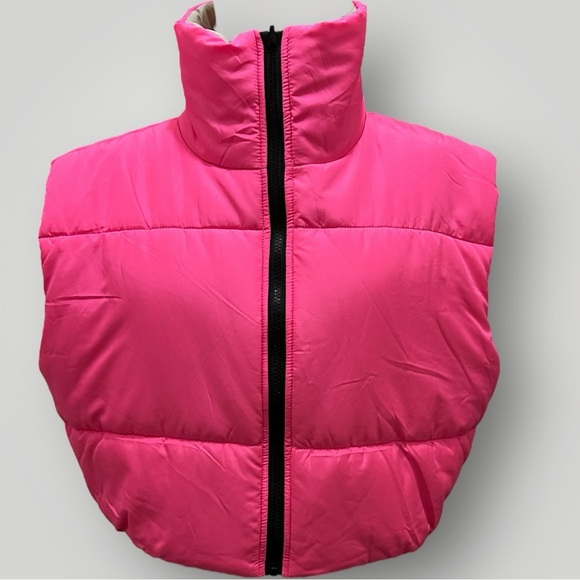 Fashion Nova | New Good Side Reversible Vest - Pink/Combined (Size XL) - Picture 3 of 11